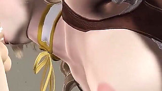 3D Hentai Animation Featuring Sexy Tomoe Mami Mouth Fuck at Gloryhole Cock Licking with Tongue POV and Handjob Cumshot
