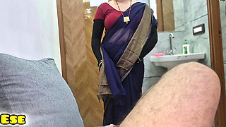 Desi Aunty Sammy Sins Big Natural Tits Blowjob and Hardcore Sex in Hindi