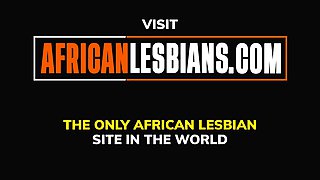 Curvy Ebony African Lesbians Butt Plug Play and Muffdiving