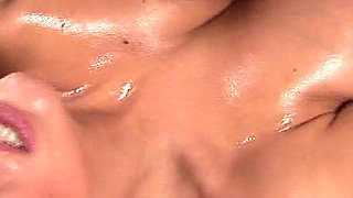 Oiled MILF Rough Big Breast Fucked