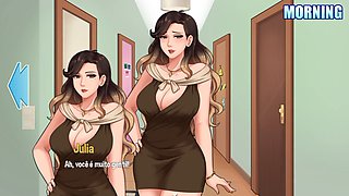 Sexual training with my step-aunt-in-law during house chores