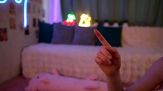 Small titted teen from EU masturbating