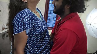 Kitchen Nighty Romance with Sex by Vaishnavy and Sharun Raj, Mallu Couple Nighty Sex, Kitchen Sex Romance, Mallu Sex in Kitchen