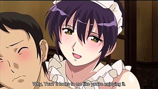 Anime Hentai Maid's First Time: Busty Servant's Naughty Breast Massage