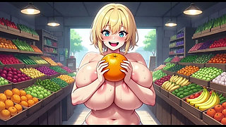 Funny Jokes and Boobs in Market, Ai Animation
