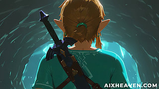 Link finds Zelda in a Cave and fucks with her to get out! Legend of Zelda TOTK 3D Hentai Story