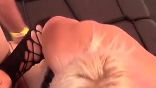 German - Double penetration blonde girl