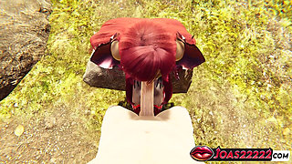 Gravelyn Rule34 3D Hentai Animation in Village - POV No Hands Blowjob, Wall Irrumatio & Deepthroat Facial Cumshot!