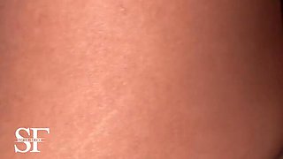 SofiasExxx Latina Masturbates Hard at Night Watching Porn - Squirting Orgasm & Moaning