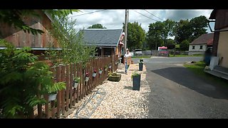 Hunt4k. little cunt is leaking in the warmth... kiosk porno