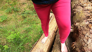 Breasts and Vagina Used on the Wood Pile
