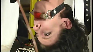 Lili Take Some Punishing Ties on Our Jungle Gym Equiptment