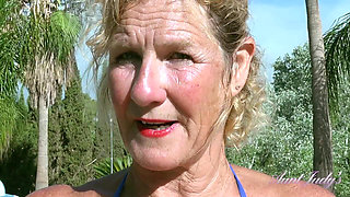 Auntjudys - Your New Pool Lady Mrs. Molly Sucks Your Cock (pov)