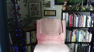 Amateur young brunette enjoys dildo on solo masturbation