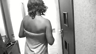 Naked Blonde MILF No Panties Pizza Delivery - Shower Sex with Mature Ass & Tits