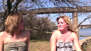 Virgin Cute Babe Outdoor Playing