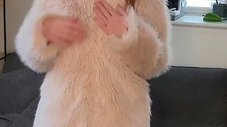 Fur Coat No Panties Cougar Step-stepmom Spit Fetish Blowjob