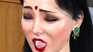 Savita Surprises Her Boss on His Birthday & Gifts Him Her Wet Pussy as a Present