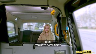 Jesse Ames' Steamy Blonde Heat in a Forbidden Taxi Rush