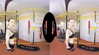 Anal Workout for Fit Gym Teen in VR action