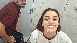 Fucked in a Bar Bathroom by a Stranger Without a Condom!