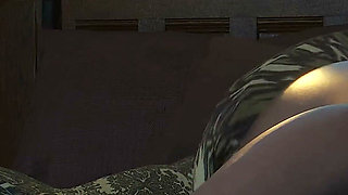 Ciri’s Nighttime Fun - Futanari Cum on Redhead Triss Portrait 3D Animation