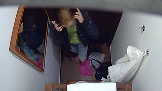 Beautiful redhead gets an anal massage