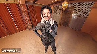 Brunette Chani In Uniform Rides Atreides Huge Cock In Dune Cosplay Parody Pt.1 With Harley Haze And Vr Porn
