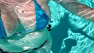 Artemisia Love Sexy Bikini Big Boobs Underwater Fetish at the Pool