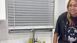 Peeing in My Kitchen Sink Before Bed!!