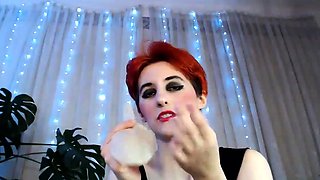 Sexy Arab Redhead's Kinky Solo Webcam Show