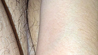 Arab step mom hand grabs Indian step son big balls