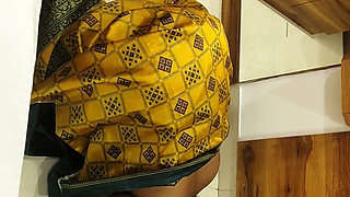 Blindfold Indian Traditional Real Wife Olivia Cheated to Be Used as Slave Dog by Her Master in Saree in Slap Blowjob Training