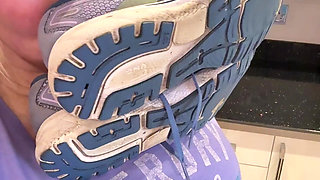 Skanky Ruined Retired Panties Trainers Sweaty Play