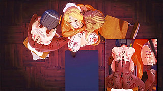 Sao - Asuna and Suguha Ultimate Hardcore BBC Sex - Squirting & Creampied - 3D Hentai Animations