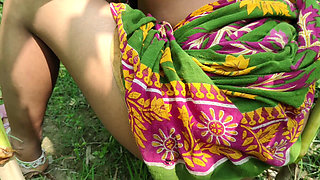 Outdoor my Hot Young Bhabhi and me