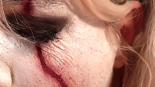 Horny Clown Sucks & Foot-milks Every Drop of Cum