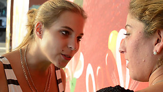 Faceslapping mega slaps - I fight for my place - Domina Mikaela Wolf & slave Natasha Grof