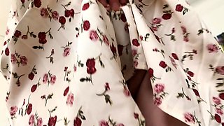Slutty amateur teen GF jerking dick