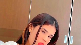 Big boobs milf masturbates with her dildo