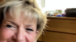 Big Boobed Blonde Masturbates With A Dildo In The Bathroom