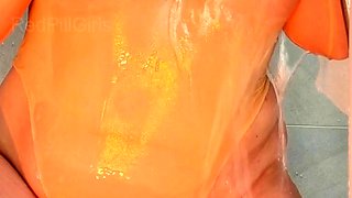 Amateur Milf masturbates sucks and fucks with cumshot