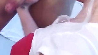 Big boobs blonde mature cock sucking...cum in mouth