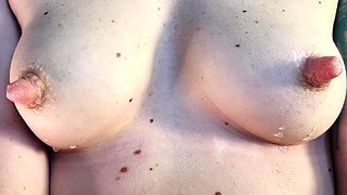 Amateur brunette teen in solo
