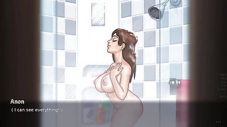 Debbie Shower Scene. (Summertime Saga Gameplay)