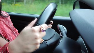 Fast Driving, Leather, High Heels 4K