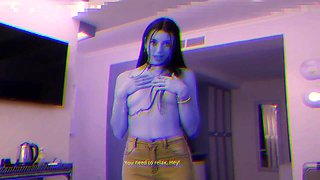 Trip into wild psychedelic passion with a daring backdoor guest