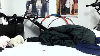 Petite amateur redheaded teen pisses and sucks cock