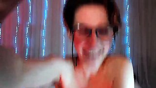 Arab Babe Fucks Pussy with Glass Dildo