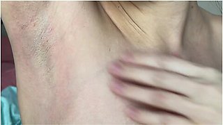 Shaves Hairy Armpits, Shows Shaved Armpits!